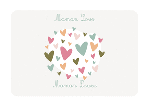 Coeurs vibrants de tendresse pour maman